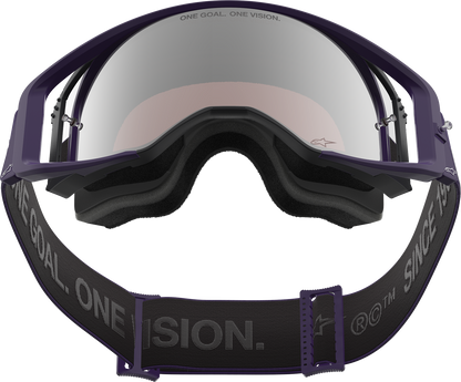 Alpinestars Gogglessupertech Goggle - Hunta 96 XXV - Purple/White with Silver Mirror Lens, Part 5101226-3168