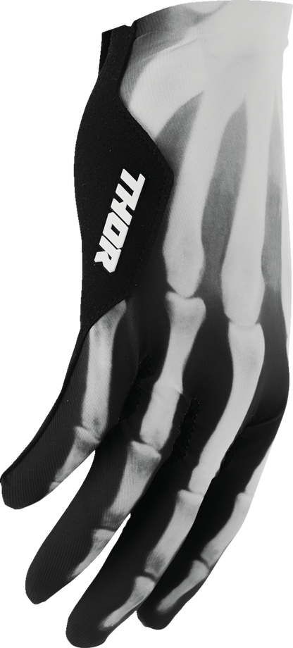 THOR Sportmode X-RAY Gloves Black/White XS - Part 3330-8289