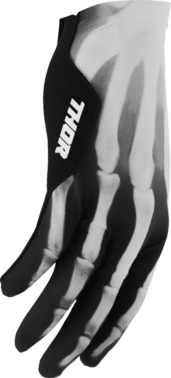 THOR Sportmode X-RAY Gloves 2XL - Black and White | Part No. 3330-8294