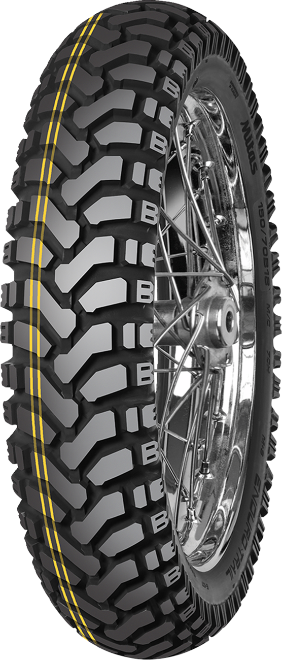 MITAS Enduro Trail Dakar Rear Tire 150/70B17 69H - Versatile Dual Sport Motorcycle Tire