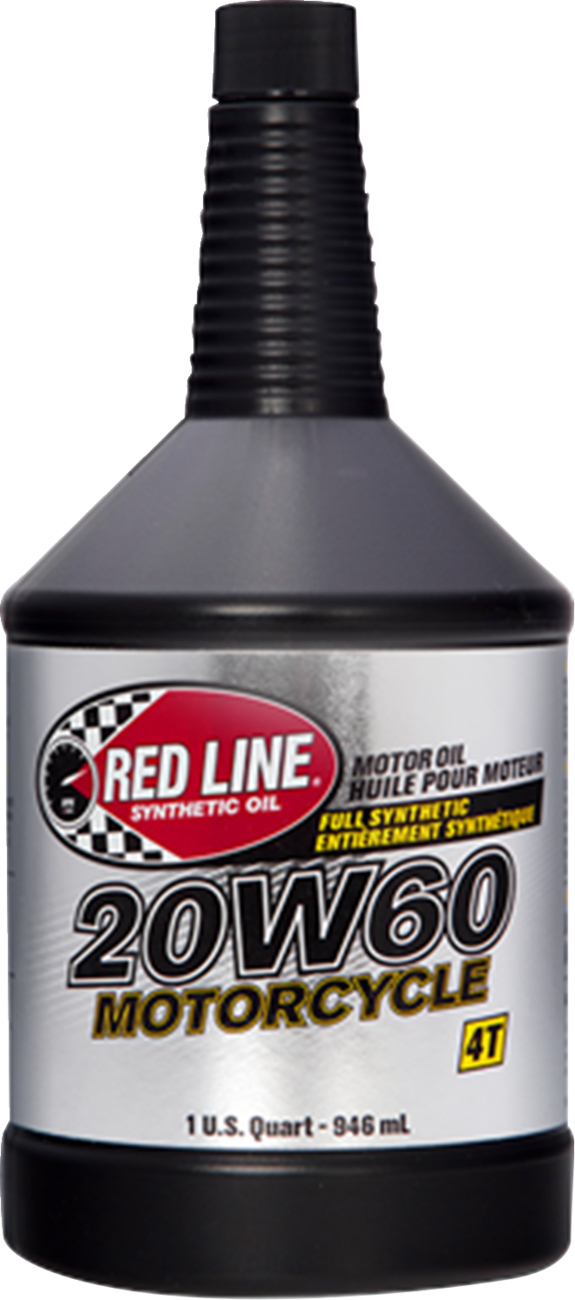 Red Line Synthetic Oil Motorcycle Oil 20W60 Part No. 12604 – 1 Quart