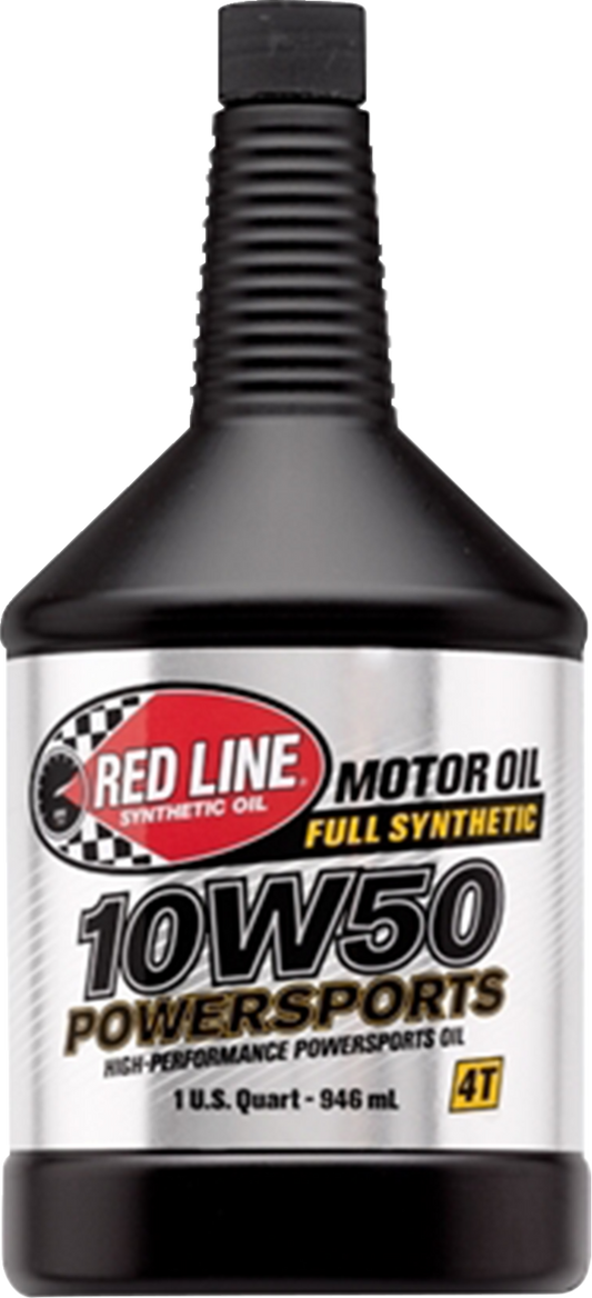 Red Line Synthetic Oil 42604 10W-50 Synthetic Motor Oil, 1 Quart