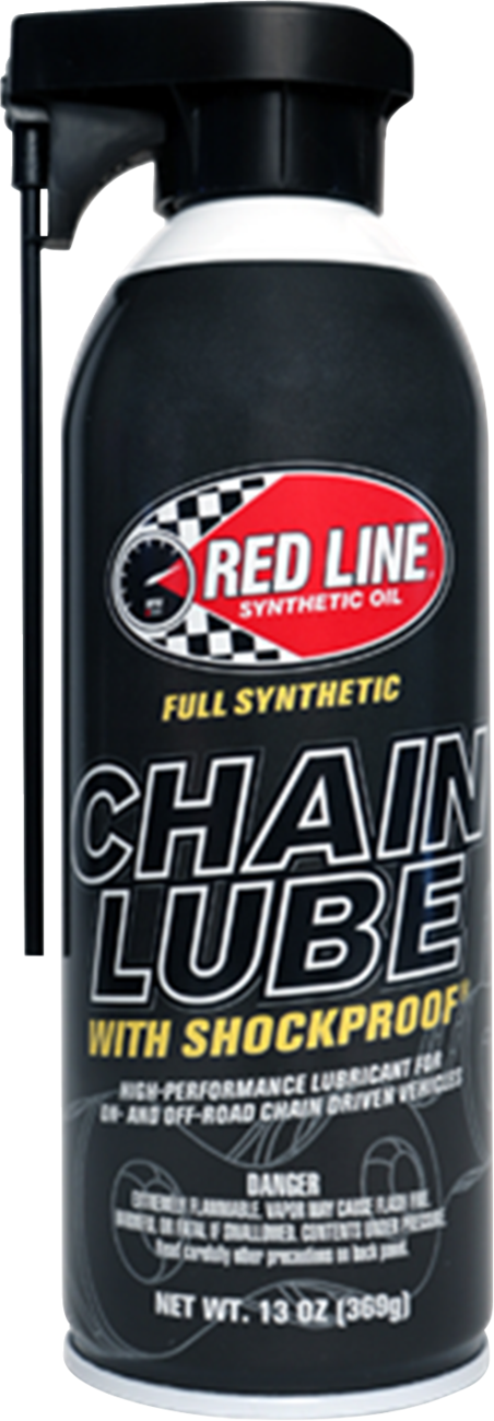 RED LINE SYNTHETIC OIL Chain Lube - 13 oz. Aerosol - Excellent Protection for Chain and Sprockets
