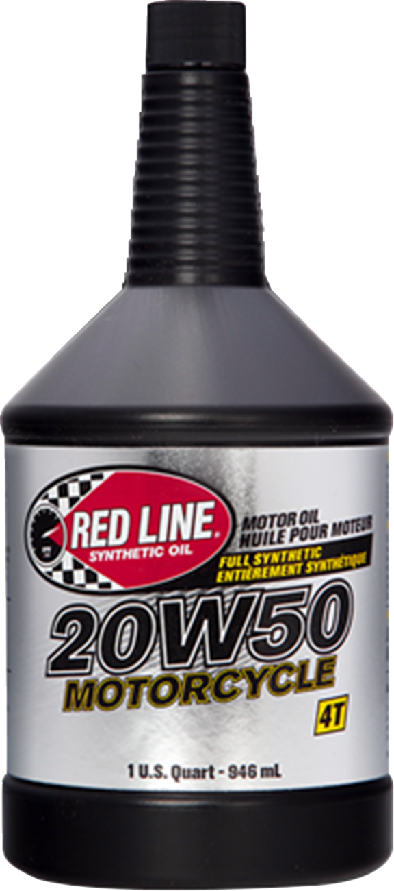 Red Line Synthetic Oil 20W50 Motor Oil - Part Number 42504, 1 Quart