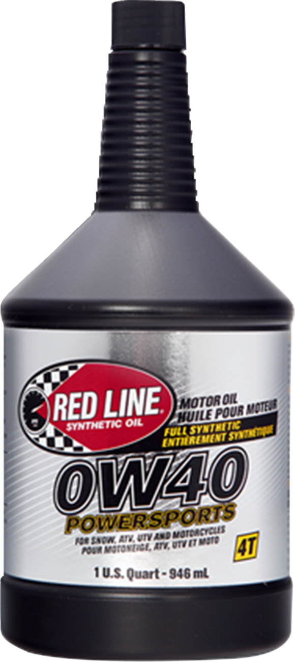 Red Line Synthetic Oil 42204 0W40 Motor Oil - 1 Quart for Wet Clutch Compatibility