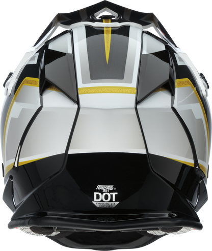 Moose Offroad MR3 F.A.F. Helmet Large by Moose Offroad - White, Black & Gold