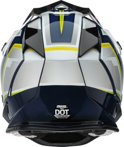 MOOSE OFFROAD MR3 Helmet - F.A.F. - White/Navy/Green Large (Part #0110-8945)