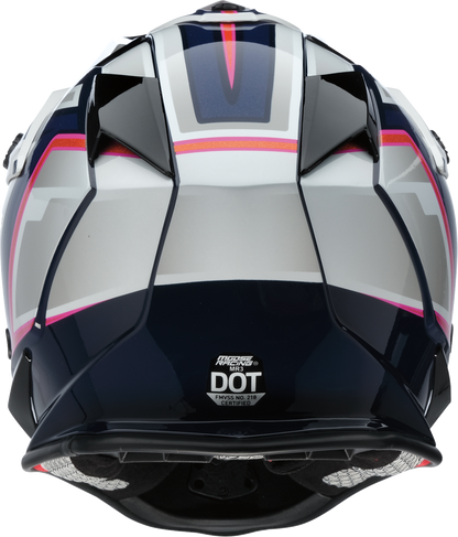 MOOSE Offroad MR3 Helmet F.A.F. - White, Navy & Pink, Small (Part #0110-8948)