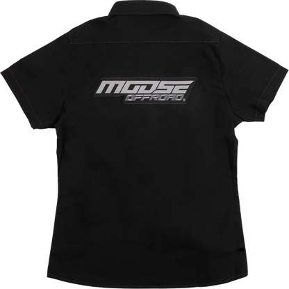 Moose Offroad Women's Shop Shirt - Black, Part Number MRS01S7BCHSR