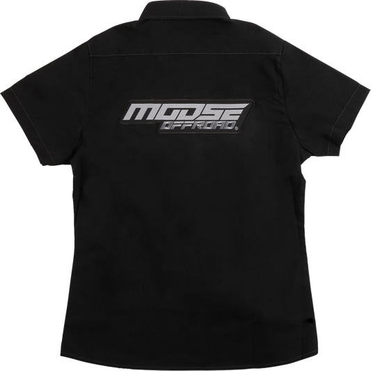 Moose Offroad Women's Shop Shirt - Black, Part Number MRS01S7BCHXR