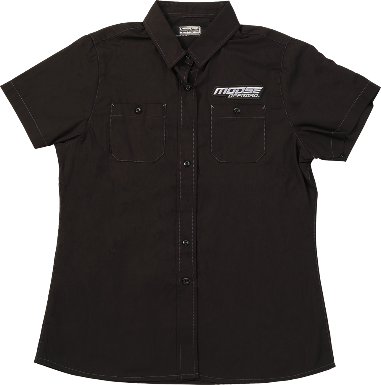 Moose Offroad Women's Shop Shirt in Black, Part Number MRS01S7BCH3R
