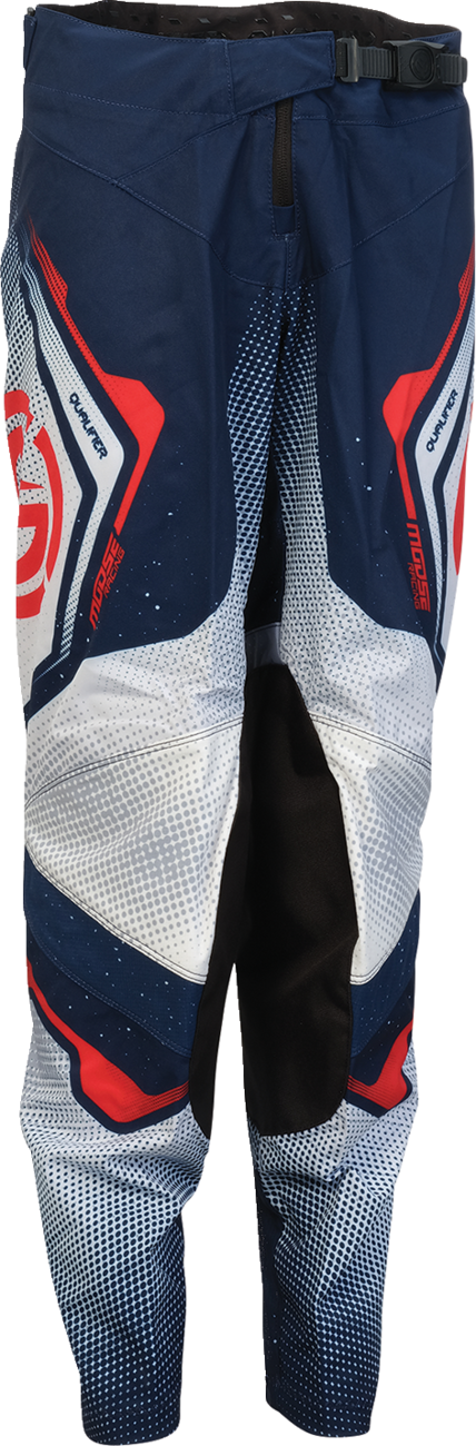 MOOSE OFFROAD Youth Qualifier® Pants - Red, White & Blue, US Size 22 - Part #2903-2653
