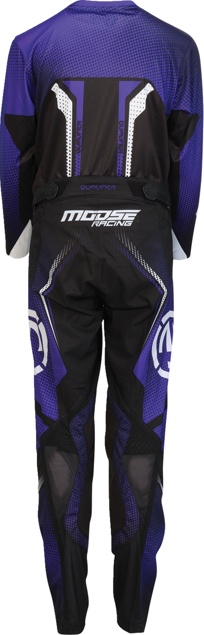 MOOSE OFFROAD Youth Qualifier® Pants - Black/Purple/White, US 30 - Part 2903-2664