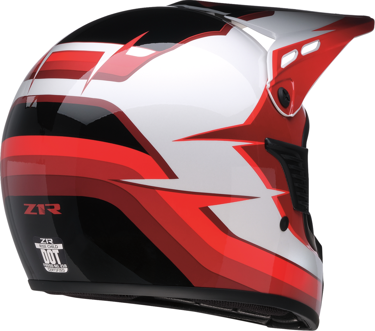 Z1R Child Dirt Maxx Helmet - Vortex Red/White, S/M (Part No. 0111-1741)