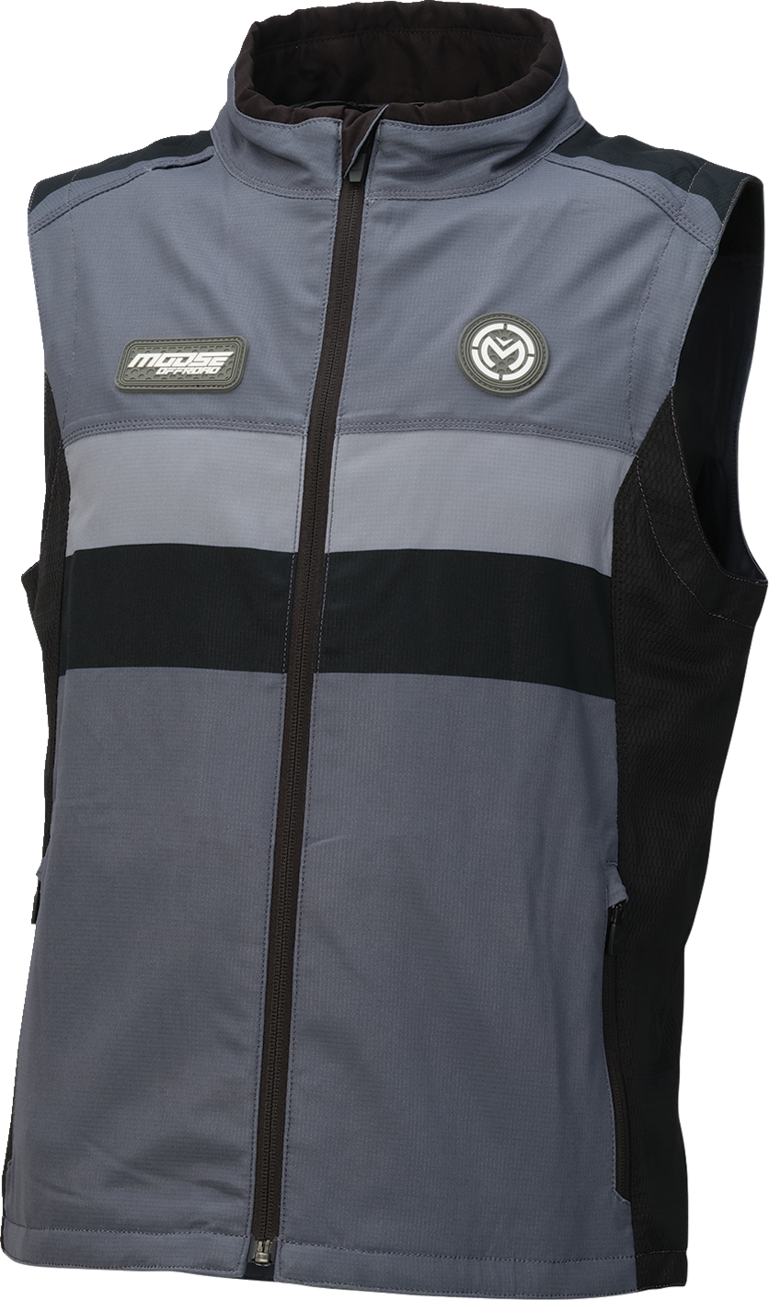 MOOSE OFFROAD Moto Vest - Gray/Black - XS (Part Number 2830-0760)