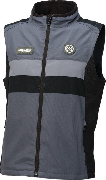 MOOSE OFFROAD Moto Vest - Gray/Black - XS (Part Number 2830-0760)