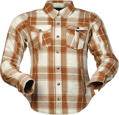 Z1R Women's Ashwood Flannel Jacket in Brown - Part Number 2822-1866