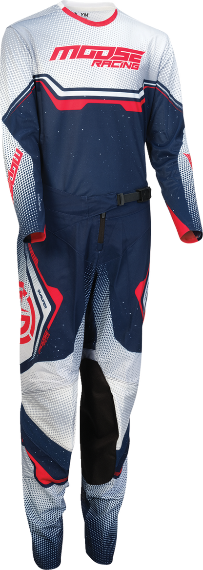 MOOSE OFFROAD Youth Qualifier® Pants - Red, White, Blue - US 20, Part #2903-2652