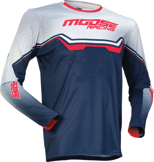 MOOSE OFFROAD Youth Qualifier® Jersey - Red, White & Blue, Size XS (Part Number 2912-2626)