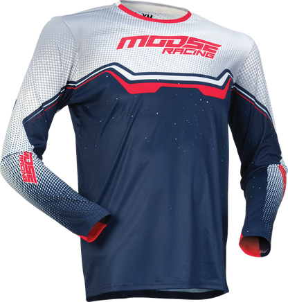MOOSE OFFROAD Youth Qualifier® Jersey - Red/White/Blue - Small (Part #2912-2627)