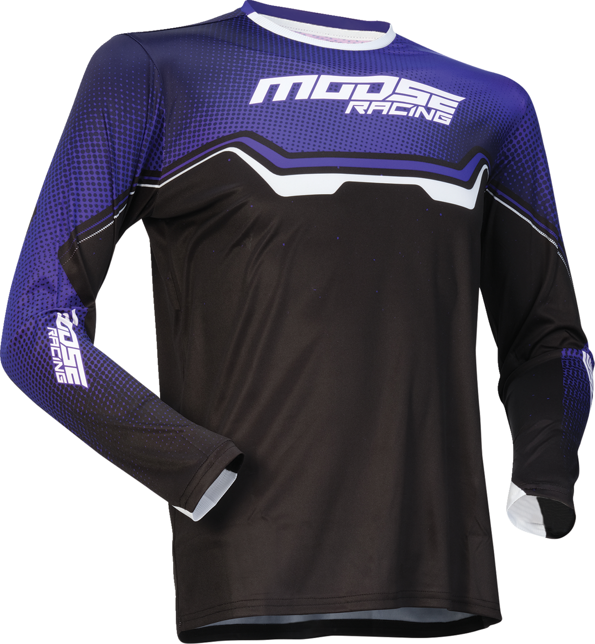 MOOSE OFFROAD Youth Qualifier® Jersey - Purple/Black/White, Large (Part #2912-2635)