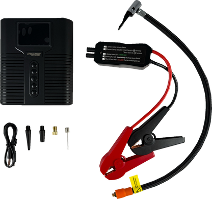 MOOSE OFFROAD Jump Starter with Air Compressor E25-6292 – Portable 12,000 mAh Power Bank and Tire Inflator