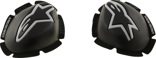 Alpinestars GP Tech Knee Sliders 6400126-12 – Black and White for Track Use