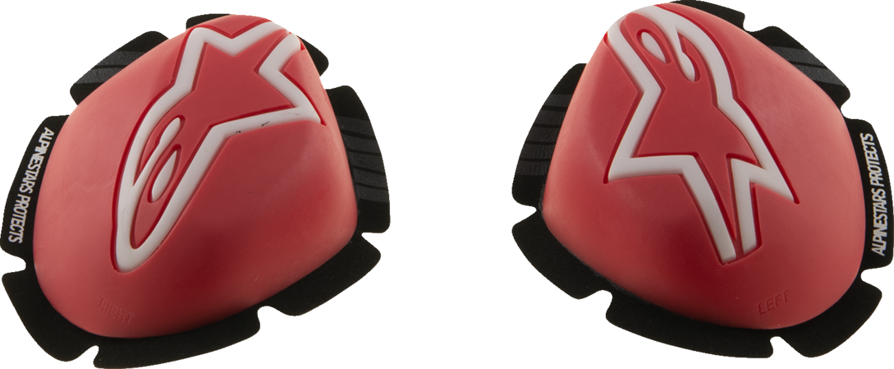 Alpinestars GP Tech Knee Sliders - Red/White (Part Number 6400126-32)