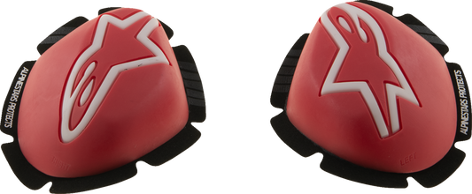 Alpinestars GP Tech Knee Sliders - Red/White (Part Number 6400126-32)