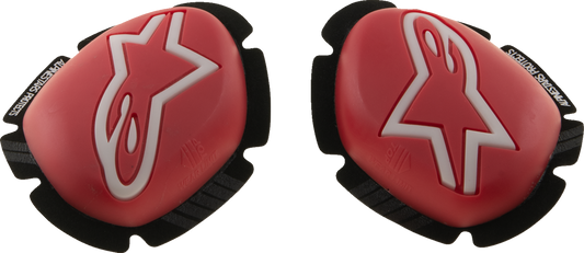 Alpinestars GP Plus Knee Sliders - Red/White, Part Number 6400226-32 for Performance Motorcycle Riding