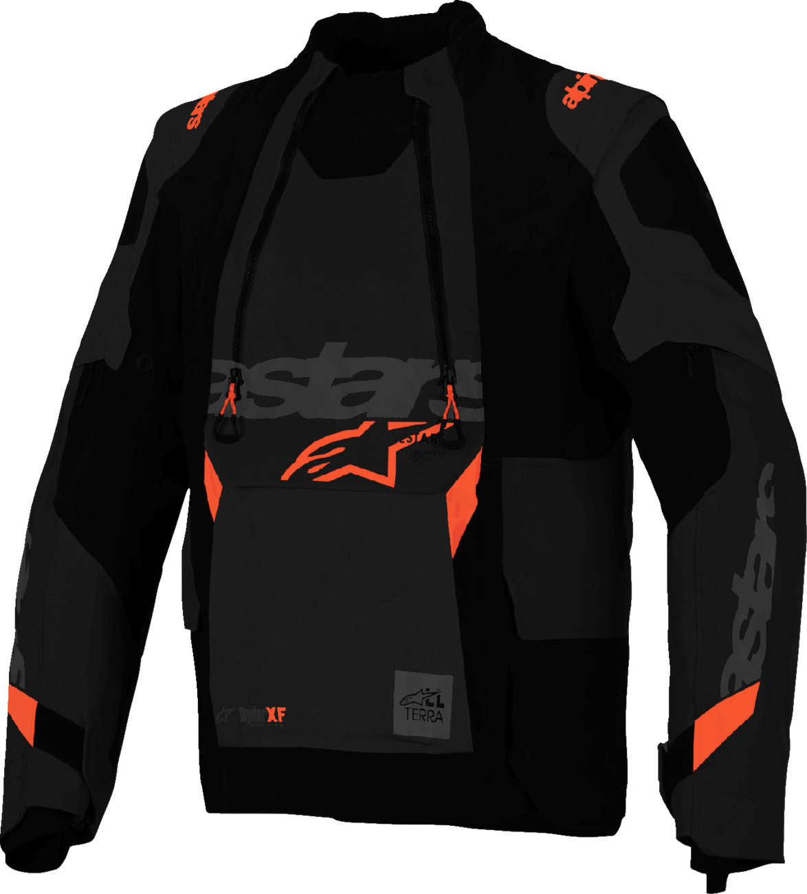 Alpinestars Halo Pro Drystar® XF Laminated Motorcycle Jacket - Black/Dark Shadow, XL