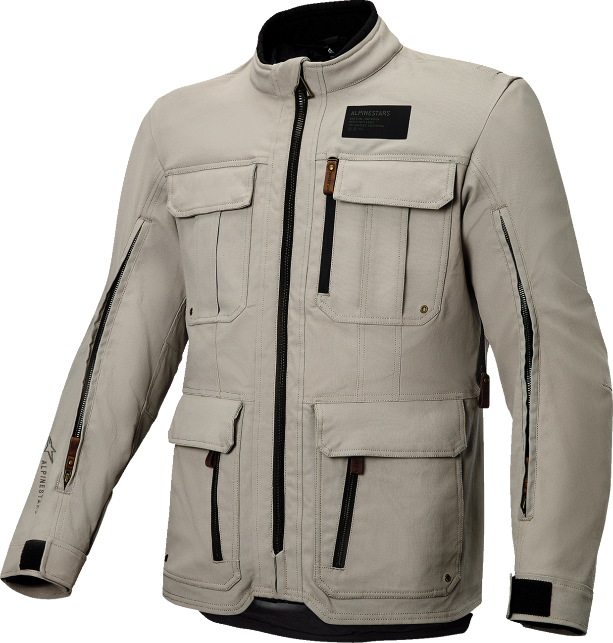 Alpinestars Borrego Drystar® Jacket - Warm Gray, Large (Part #3200326-9274-L)