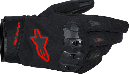 Alpinestars SP X Z WP Gloves - Black/Fluo Red, Large - Model 3520126-1030-L