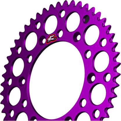 Renthal 224U-520-50GPPE Rear Sprocket - Aluminum, 50 Tooth - Purple
