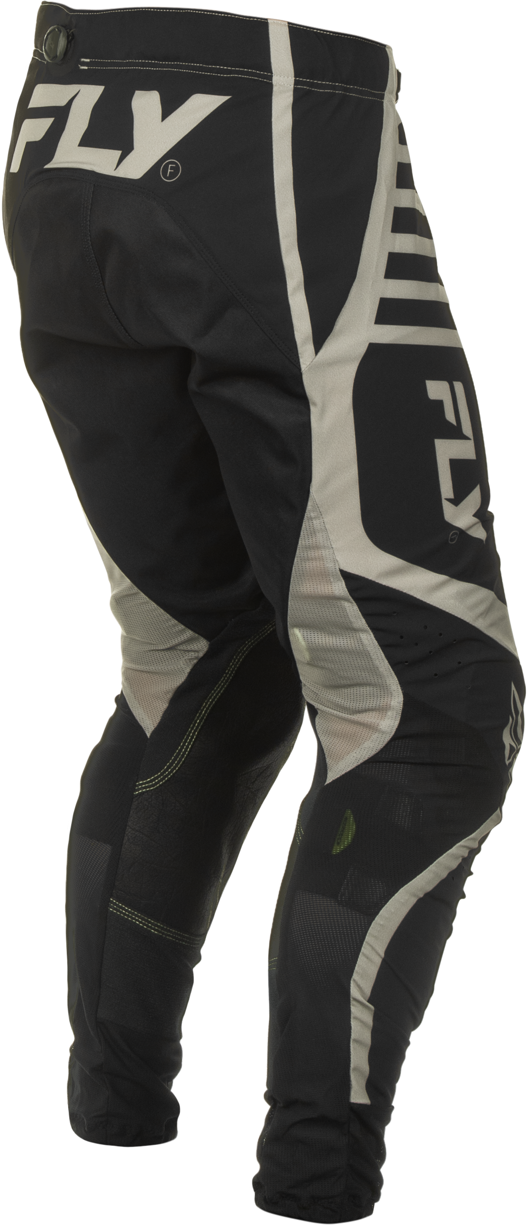 Fly Racing Lite Pants Black/Grey Size 32 – Lightweight Motorcycle Riding Pants with Kevlar Heat Shields