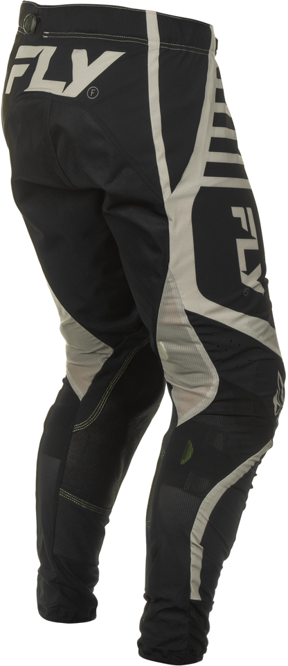 Fly Racing Lite Pants Black/Grey Size 32 – Lightweight Motorcycle Riding Pants with Kevlar Heat Shields