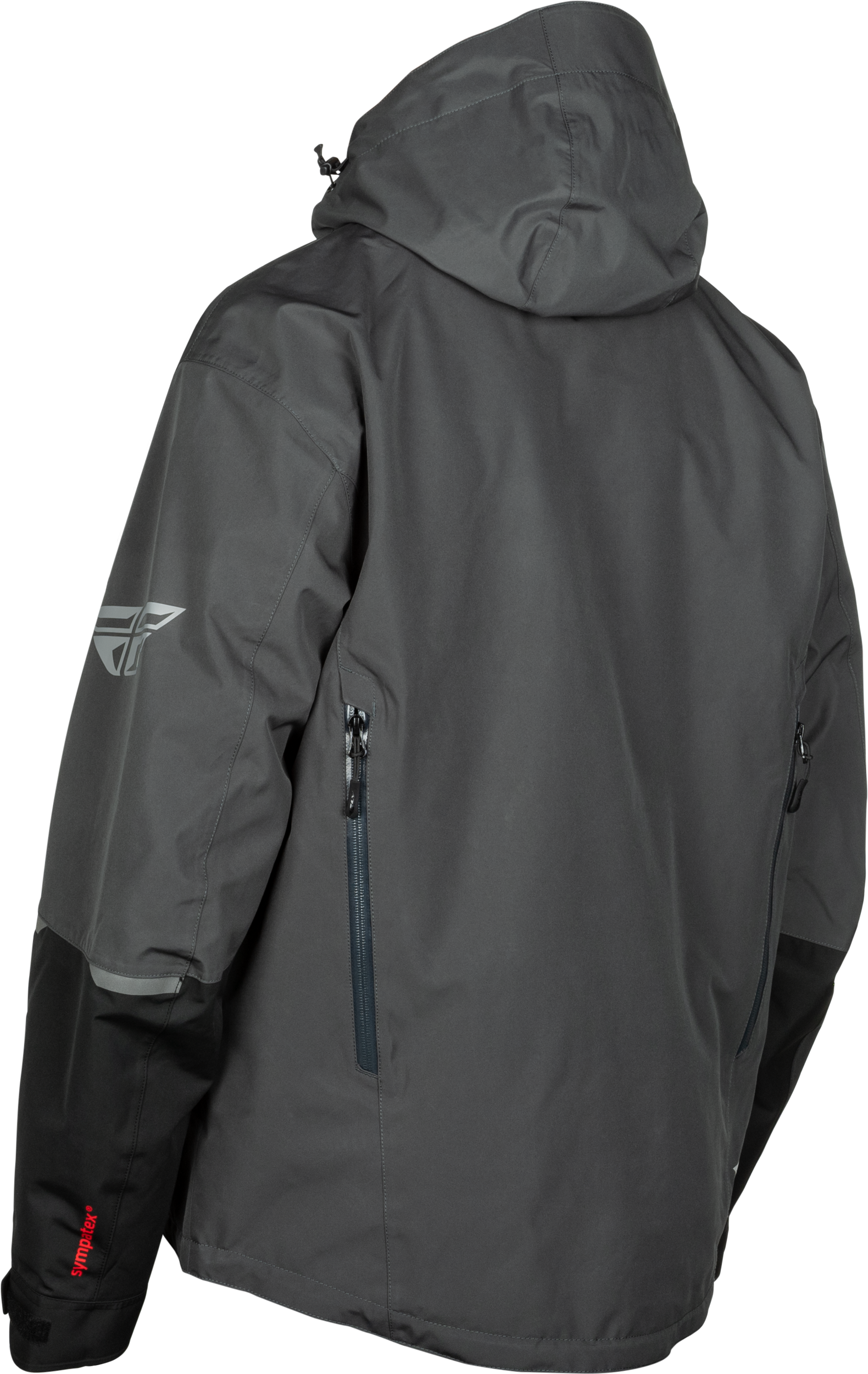 Fly Racing Incline Jacket Grey/Black Medium – Waterproof Breathable Motorcycle Outerwear
