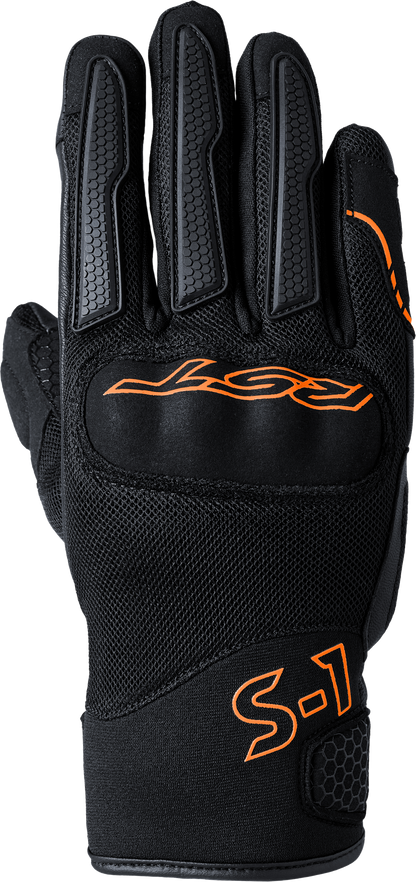 RST S1 Mesh CE Glove Black and Neon Orange Small