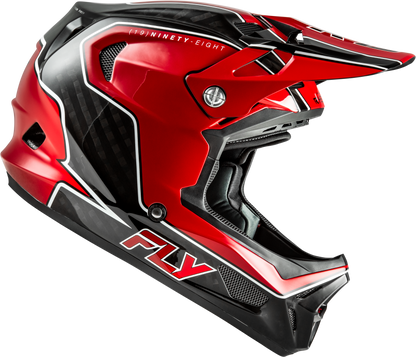 Fly Racing Werx R Flow Carbon Helmet Black Carbon/Red XL