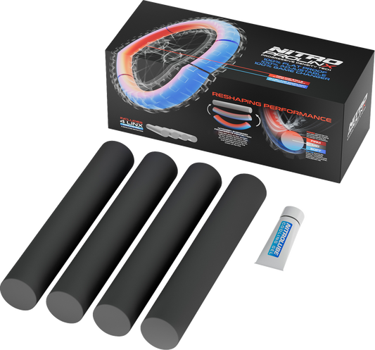 NITROMOUSSE NitroMousse Prolinx 285 Set - Durable Foam Tubes with Prolock 360 System for Off-Road Motorcycles