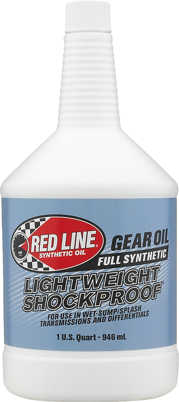 RED LINE SYNTHETIC OIL Lightweight Shockproof Gear Oil - 1 Quart (Part #58404)