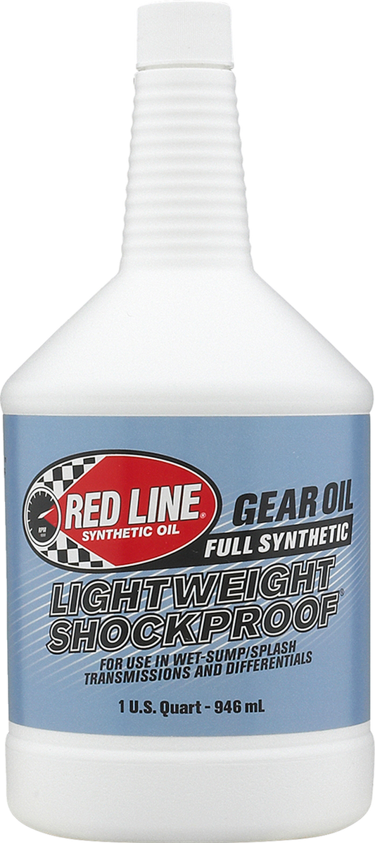 RED LINE SYNTHETIC OIL Lightweight Shockproof Gear Oil - 1 Quart (Part #58404)