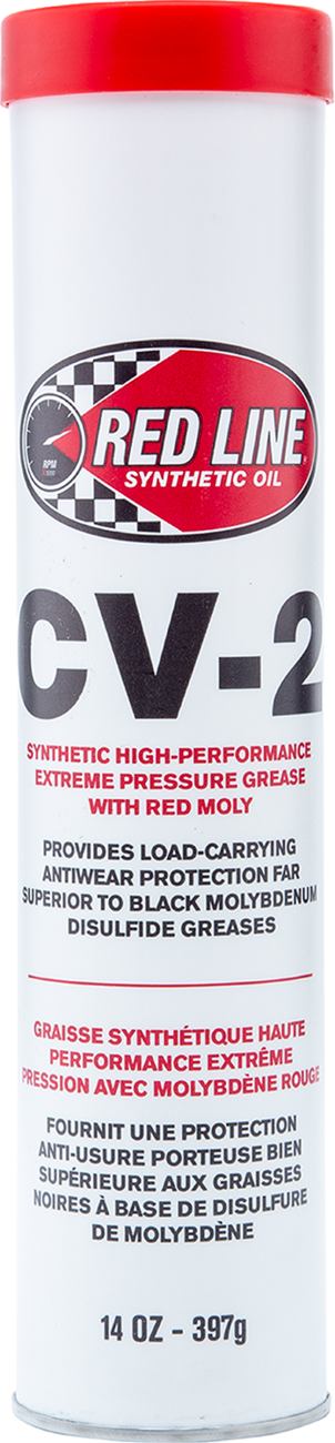 Red Line Synthetic Oil CV-2 Grease with Moly - 14 oz Tube, Part Number 80402