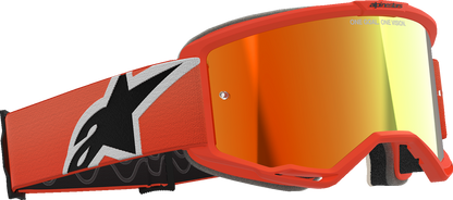 Alpinestars GOGGLES Vision 5 Goggle - Orange with Red Mirror Lens, Part 5101825-480