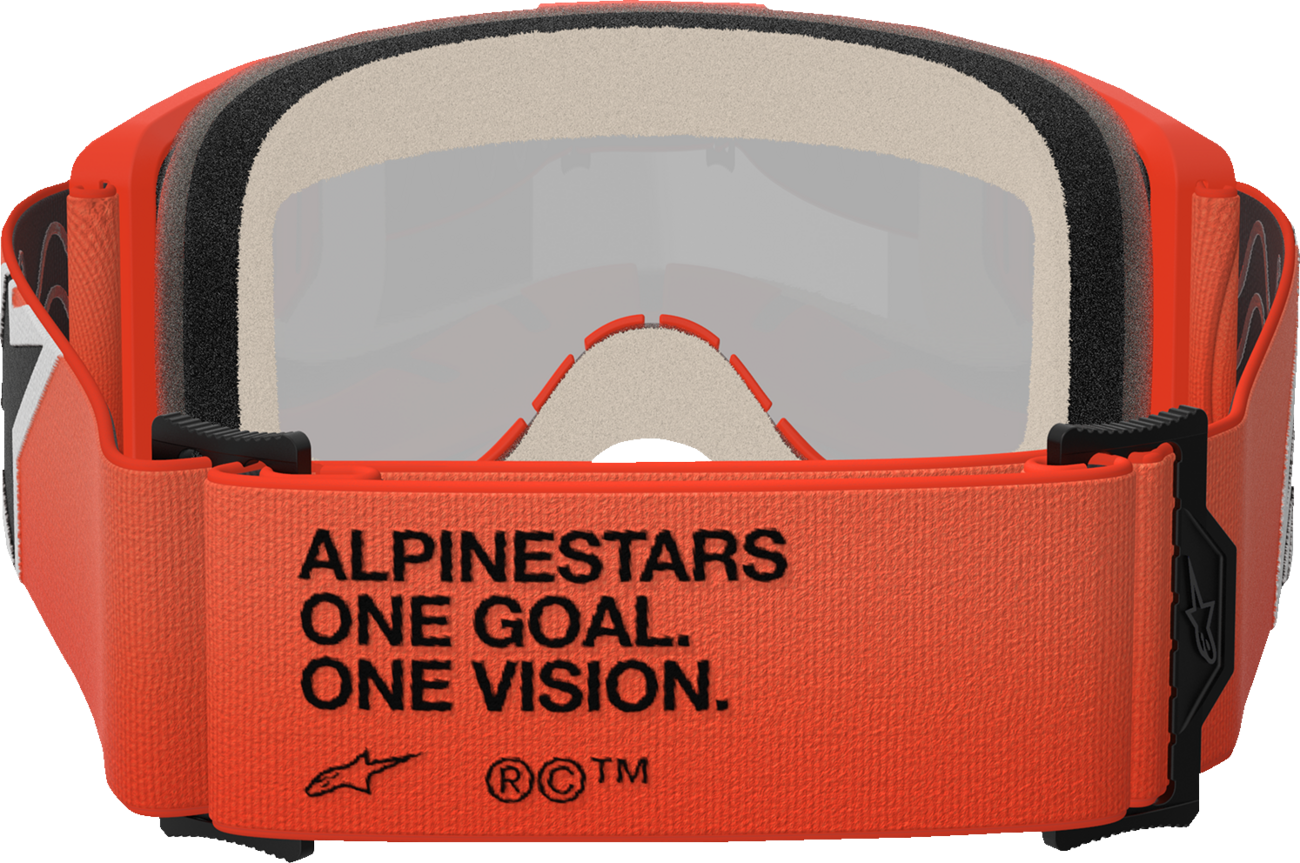 Alpinestars GOGGLES Vision 5 Goggle - Orange with Red Mirror Lens, Part 5101825-480