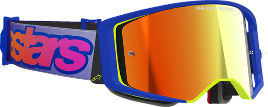 Alpinestars Supertech Vista Goggle - Blue, Yellow, Purple Frame with Red Mirror Lens