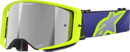 Alpinestars Gogglessupertech Goggle - Corp - Purple/Yellow with Silver Mirror Lens Part 5100326-3156