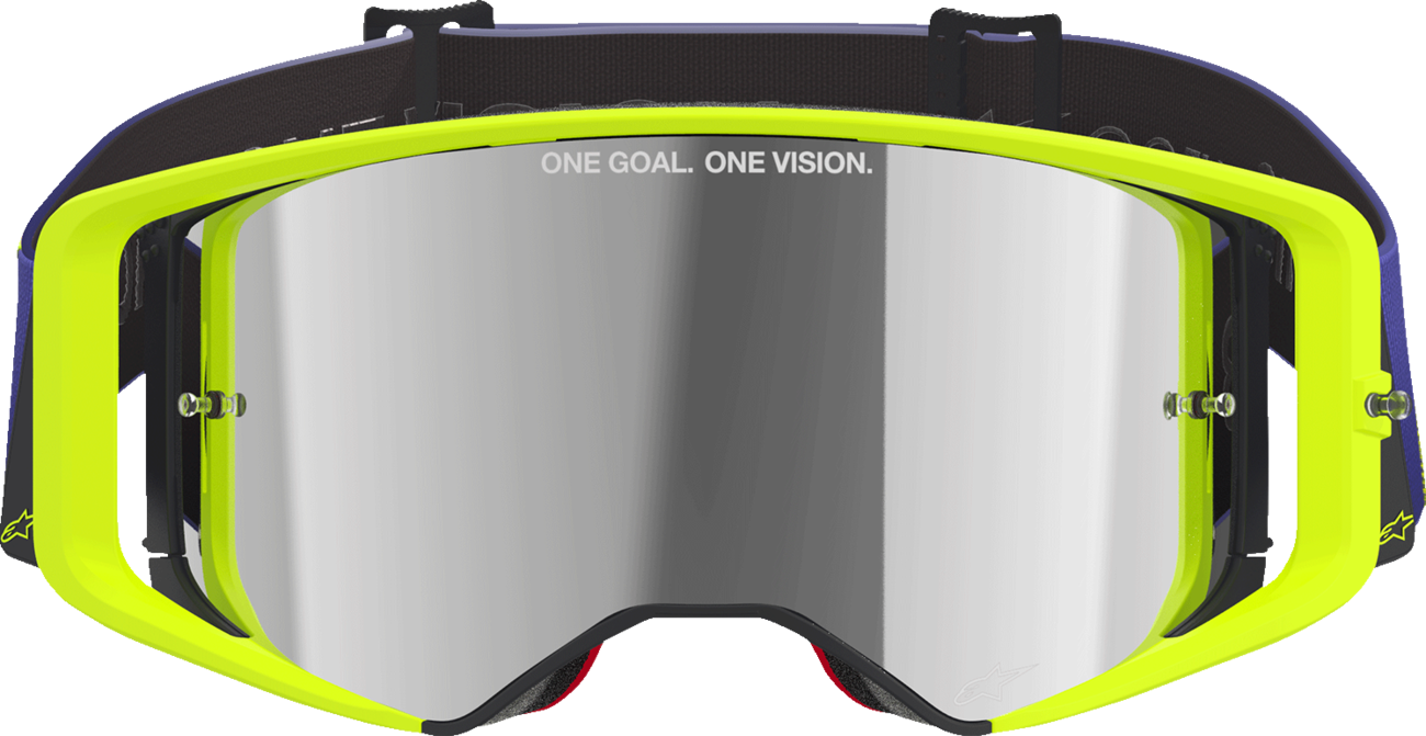 Alpinestars Gogglessupertech Goggle - Corp - Purple/Yellow with Silver Mirror Lens Part 5100326-3156