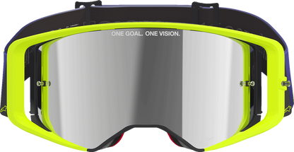 Alpinestars Gogglessupertech Goggle - Corp - Purple/Yellow with Silver Mirror Lens Part 5100326-3156