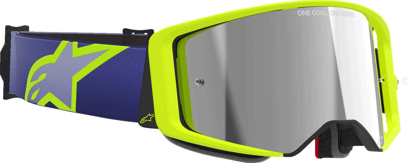 Alpinestars Gogglessupertech Goggle - Corp - Purple/Yellow with Silver Mirror Lens Part 5100326-3156